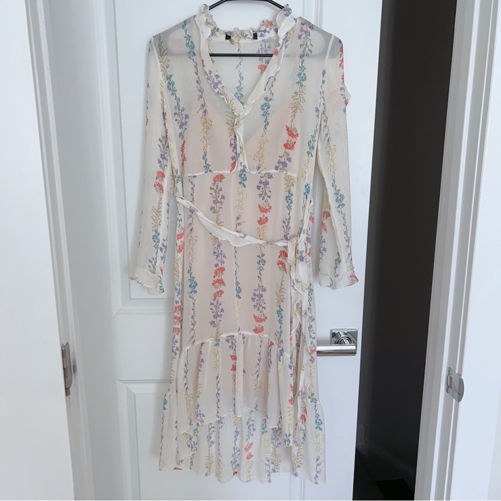 Floral Print Wrap Dress